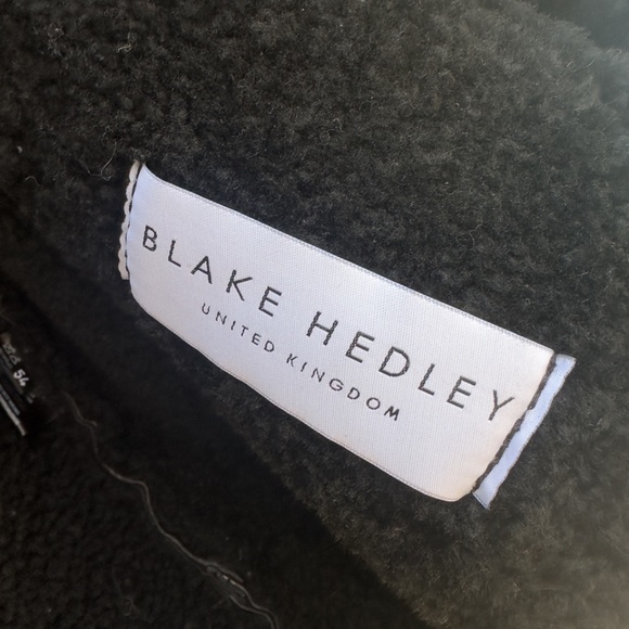 Custom Blake Hedley Black Shearling Jacket XL - Picture 4 of 16